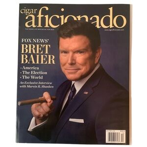Cigar Aficionado Magazine December 2024 Fox News Bret Baier America Election